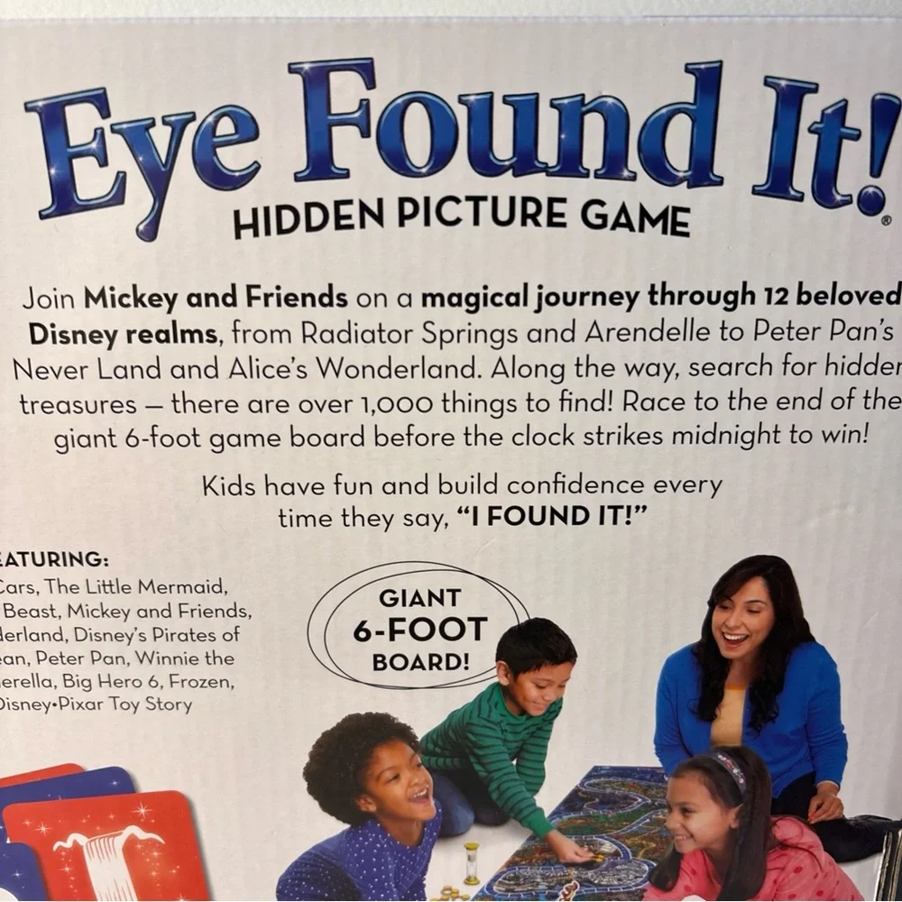Ravensburger World of Disney Eye Found It Game Hidden Pictures 6 Foot Board!